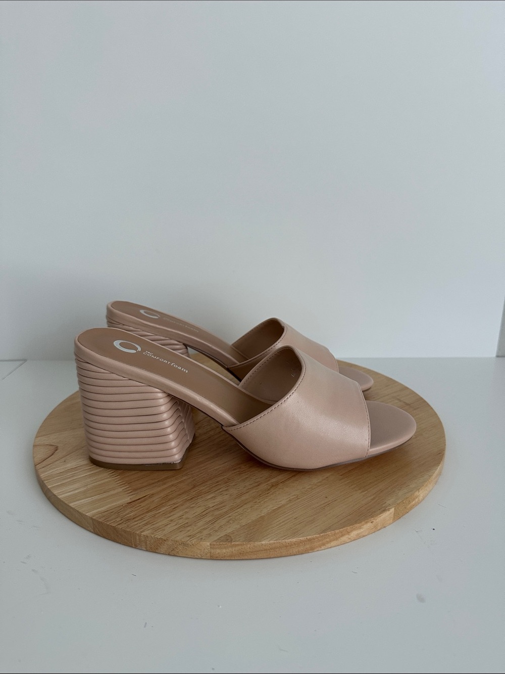 Journee Collection Leslee Womens Round Open Toe Block Heel Pumps